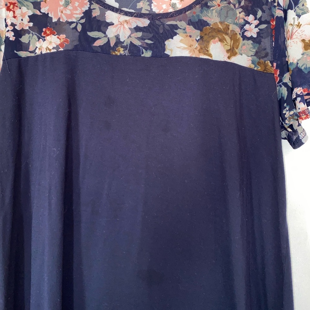 Blue Maternity Top - Picture 2 of 6